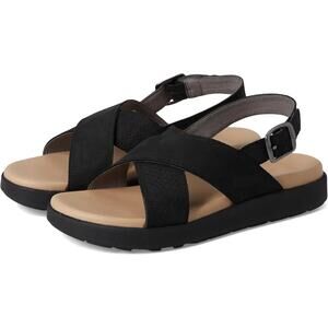 KEEN | Elle Luxe Cross Strap Leather Sandals Black New NWOB | Size 7